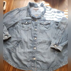 Torrid Sz 4 Denim Jean Shacket 100% Cotton